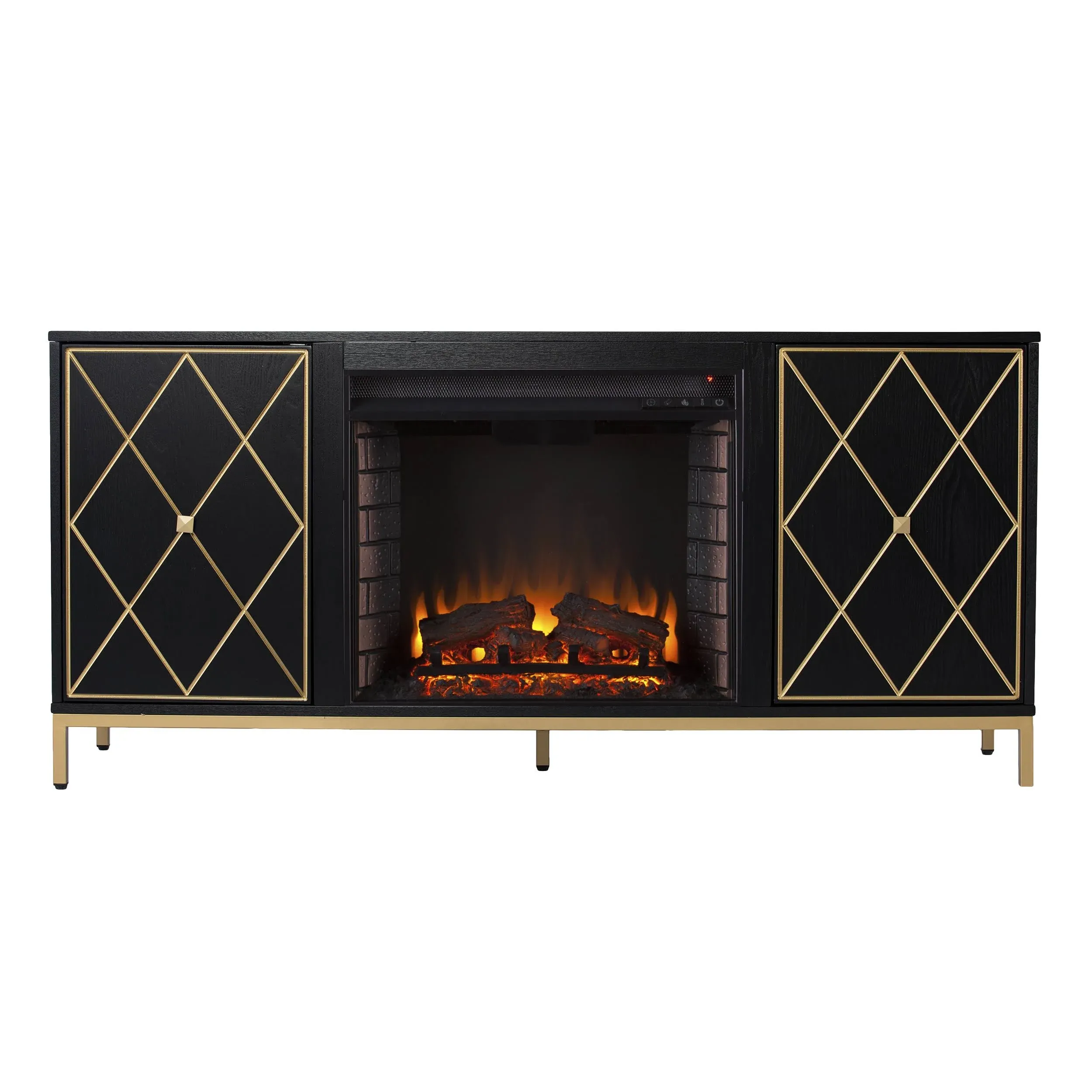 58” Marradi Electric Fireplace w/ Media Storage