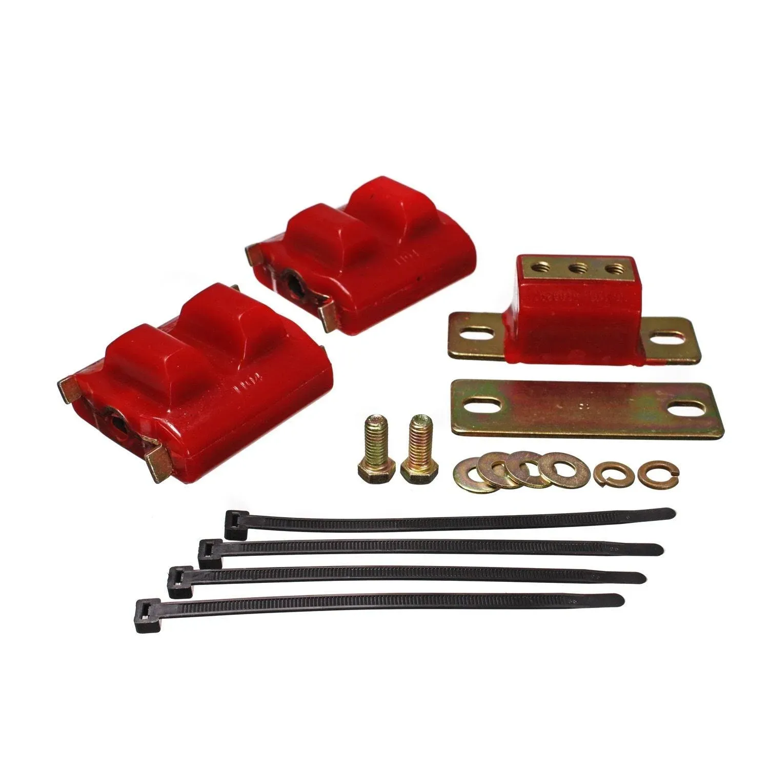 Energy Suspension 73-92 Chevrolet Camaro Red Motor and Transmision Mounts; Zinc Finish