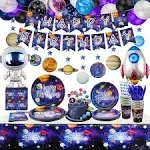 XJLANTTE 226 PCS Outer Space Party Supplies - Solar System Planet Balloon Han...