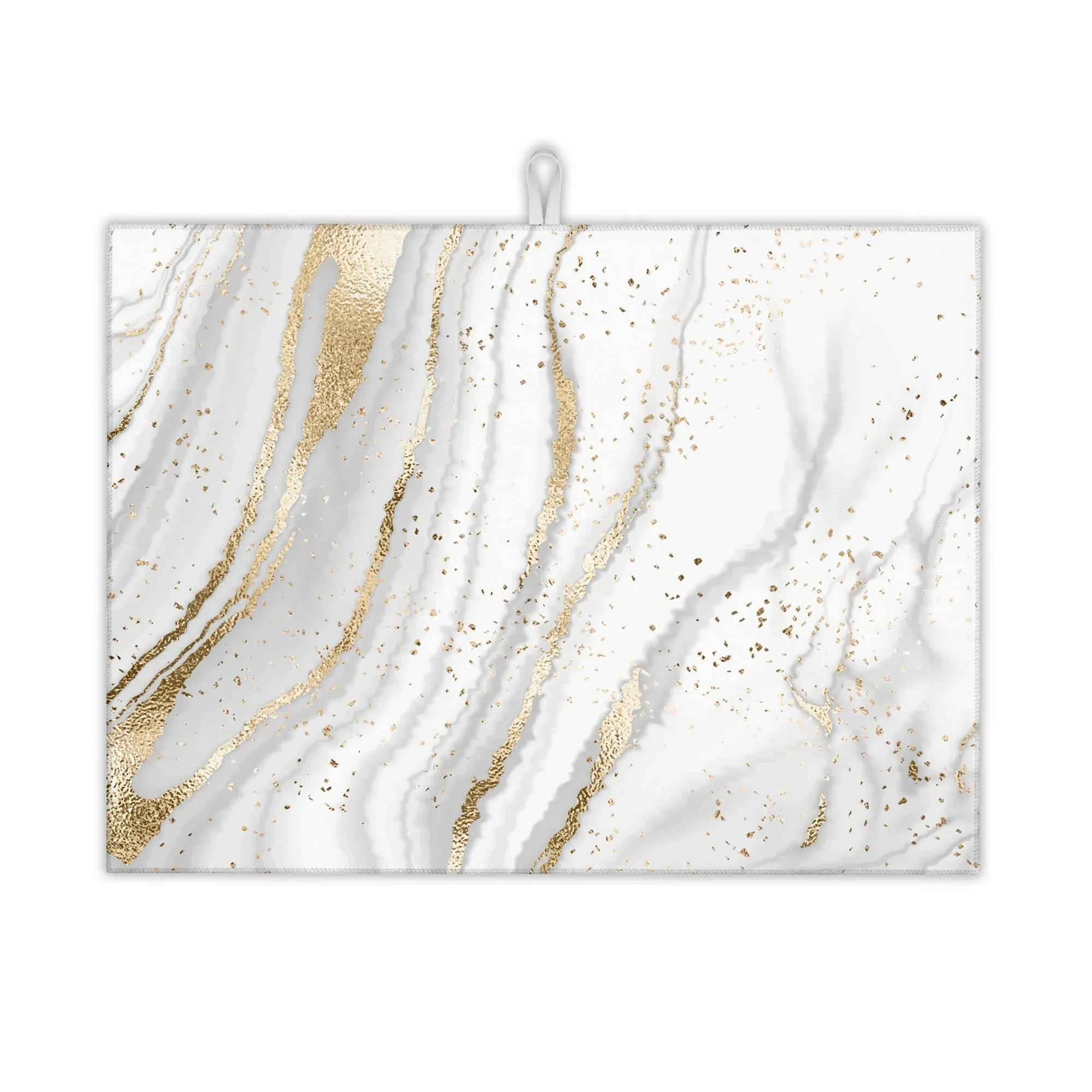 UIUPRO White Gold Marble Dish Drying Mats