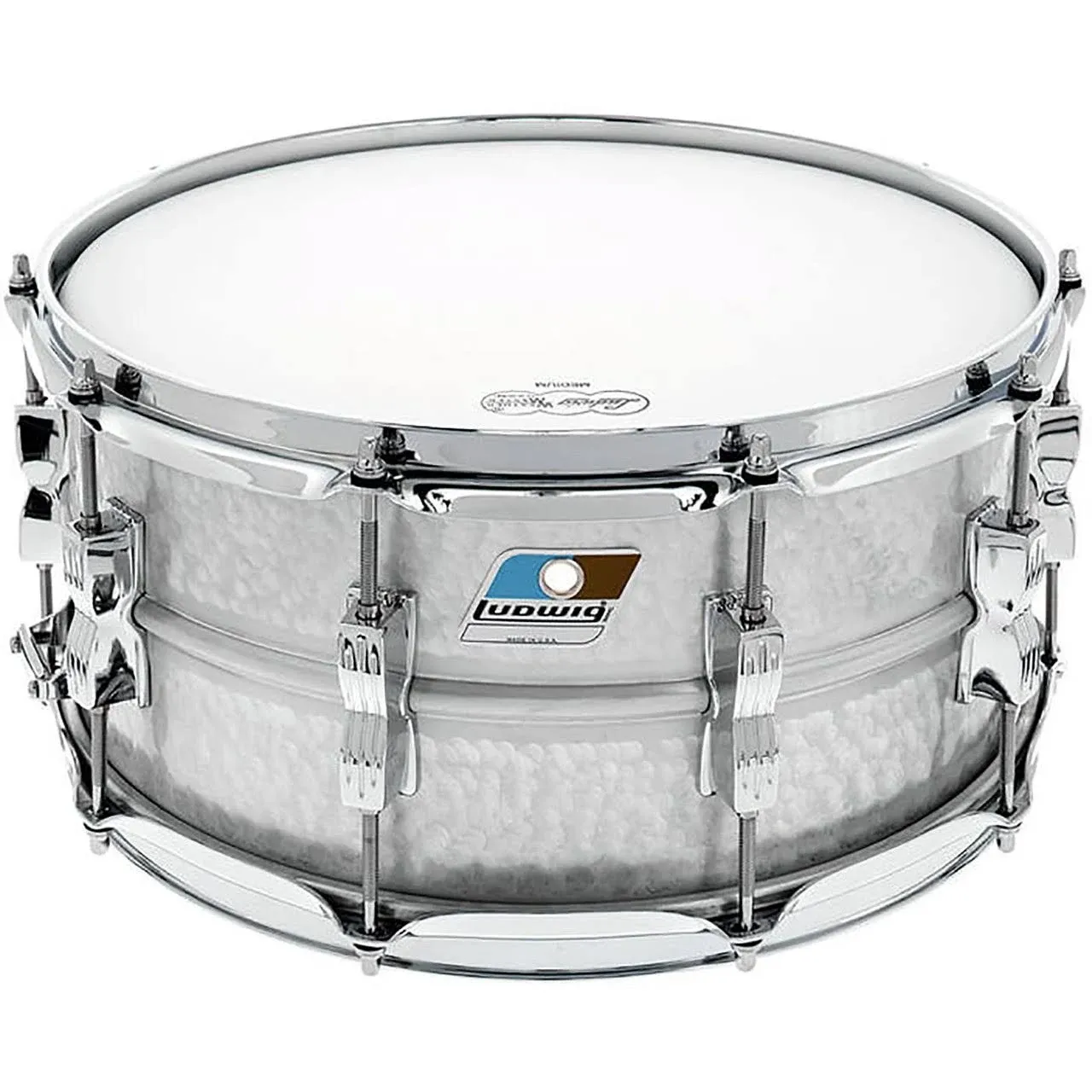 Ludwig Acrolite 6.5x14&#034; Hammered Aluminum Snare Drum LM405K | Authorized Dealer