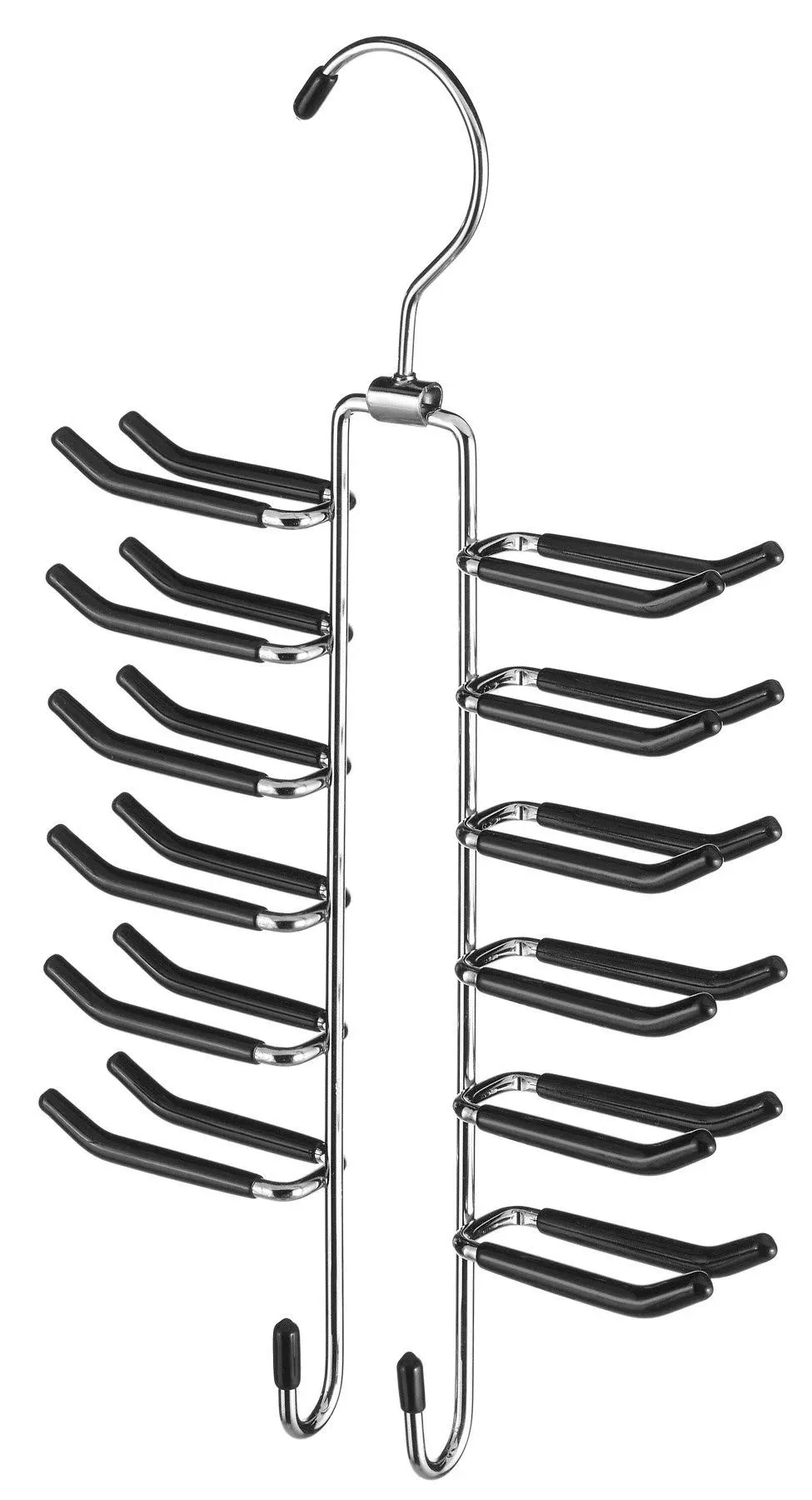 Whitmor 6021-187 Sliding Tie Rack 6-1/2" H X 1-3/16" W X 11-9/16" L Chrome White