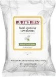 "Burt's Bees Facial Towelettes, Aloe Vera, Soothing, 3 in 1"