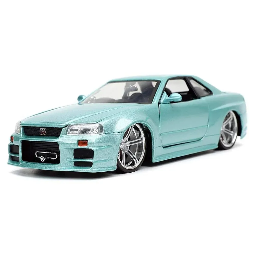 Jada Fast & Furious Brian's Nissan Skyline GT-R R34 1:24 Diecast