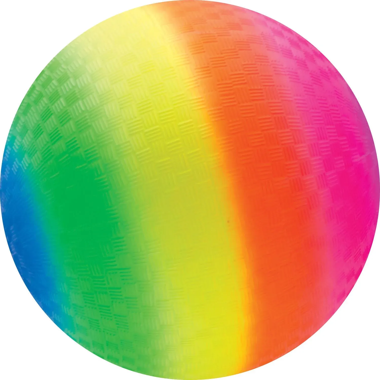 Toys+ 8.5 inch Rainbow Colored Playground Ball (1 Rainbow Ball)