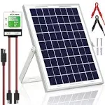 SOLPERK 10W Solar Panel,12V Solar Panel Charger Kit+8A Controller,Suitable for Automotive, Motorcycle, Boat, ATV, Marine, RV, Trailer, Powersports