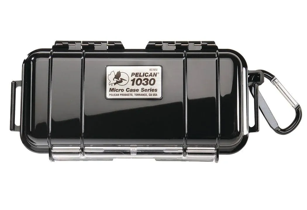 Pelican 1030 Micro Case (Black / Clear)