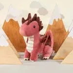 Bellzi Fire Pink Draggi Stuffed Animal Plush Toy Soft Dragon 11 Inches Casual 