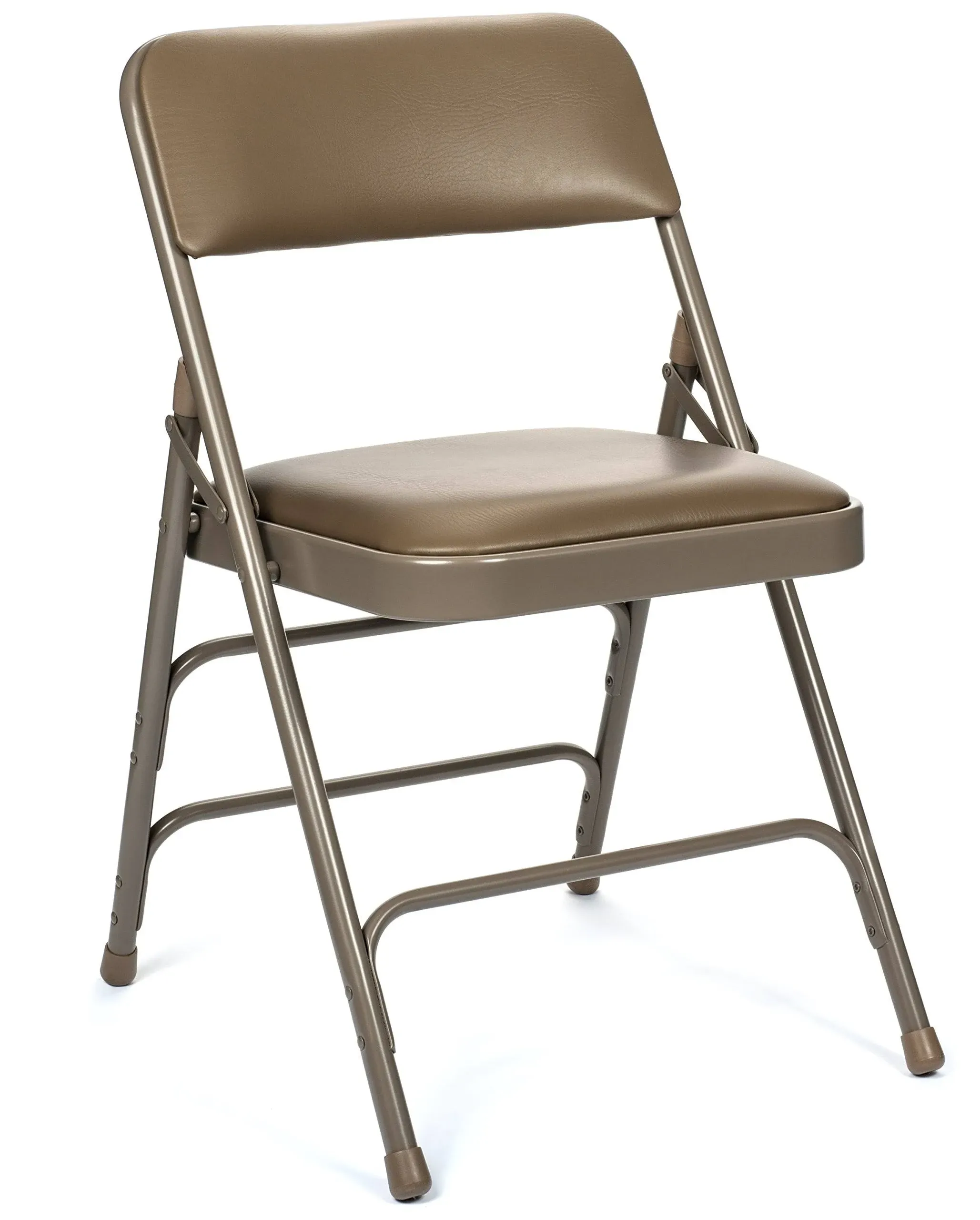  XL Series Vinyl Upholstered Folding Chair (4 Pack) - Triple Braced 