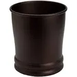 Interdesign Olivia Wastebasket Trash Can, Bronze