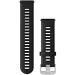 Quick release watch band with silver buckle Garmin 22 mm