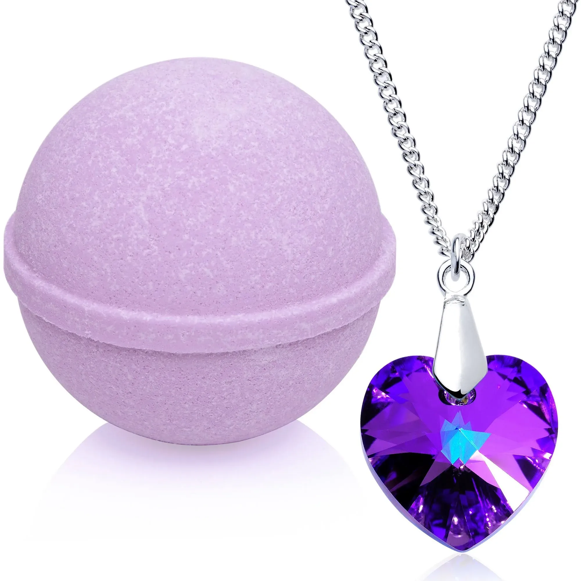 Enliven Me Lavender Bath Bomb with Necklace Created with Crystal Extra Large 10 ...