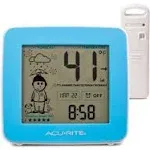 AcuRite What-to-Wear Weather Station with Alarm Clock, Time, Date, and Wireless Outdoor Sensor for Hyperlocal Forecast and Outdoor Temperature (00777)