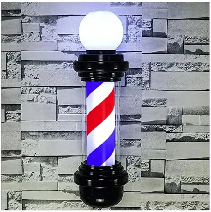 MIUXIU 27'' Wall-Mounted Barber Pole Led Light