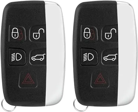 Remote Key Fob Replacement Fits for Land Rover Range Rover Sport LR2 LR4 Evoque 2012 2013 2014 2015 2016 2017 KOBJTF10A (Pack of 2)