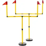 Franklin Sports Youth Football Goal Post Set - Kids Football Easily Adjustable Field Goals - Includes 2 Goal Posts - Perfect for Ages 4+ Backyard Play