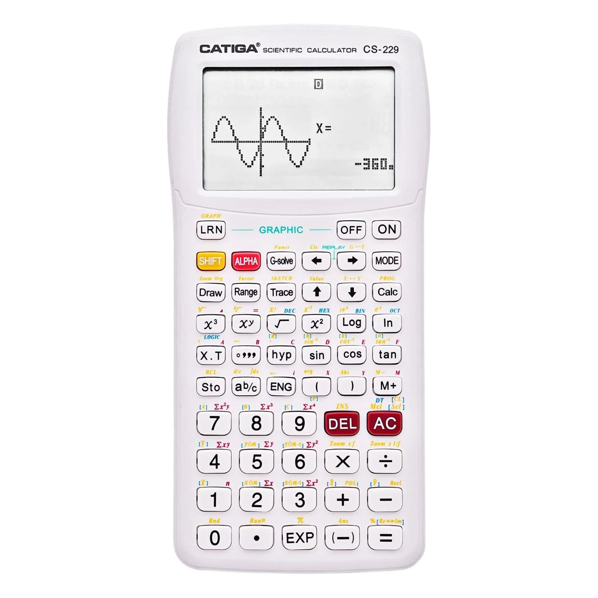 Scientific Calculator with Graphic Functions - Multiple Modes with Intuitive Interface - Perfect for Beginner and Advanced Courses, High School or College (Blue)