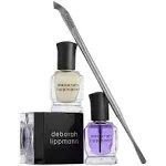 Deborah Lippmann Cuticle Lab | Cuticle Oil, Remover and Pusher with Repair Cream | No Soaking, No Peeling, No Nipping | 4-Piece Set