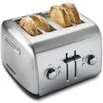 KitchenAid KMT4115SX Stainless Steel Toaster, Brushed Stainless Steel, 4 Slice (Pack of 1)