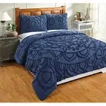 Better Trends Cleo Comforter Full/Queen Navy