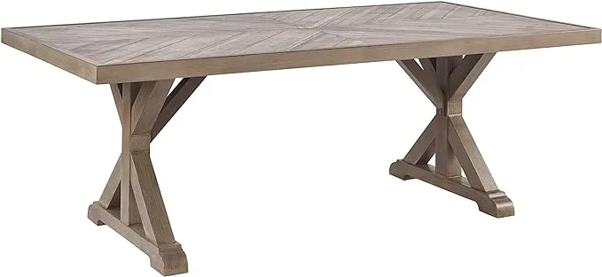 Ashley Beachcroft Beige Rectangular Dining Table