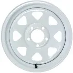 eCustomrim Trailer Wheel Rim 15X5 5-4.5 White Spoke 2150 Lb. 3.19 Center Bore