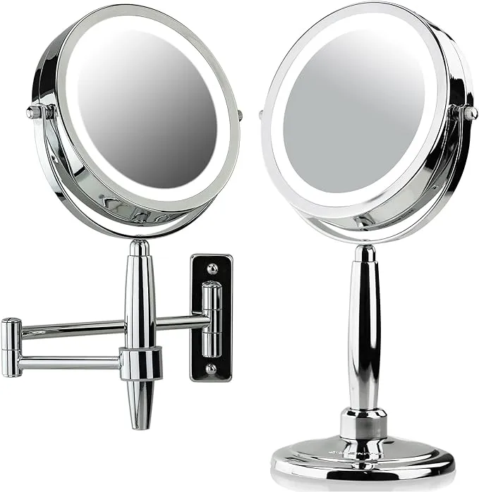 Lighted 3-in-1 Makeup Mirror Tabletop
      
          Lighted 3-in-1 Makeup Mirror Tabletop