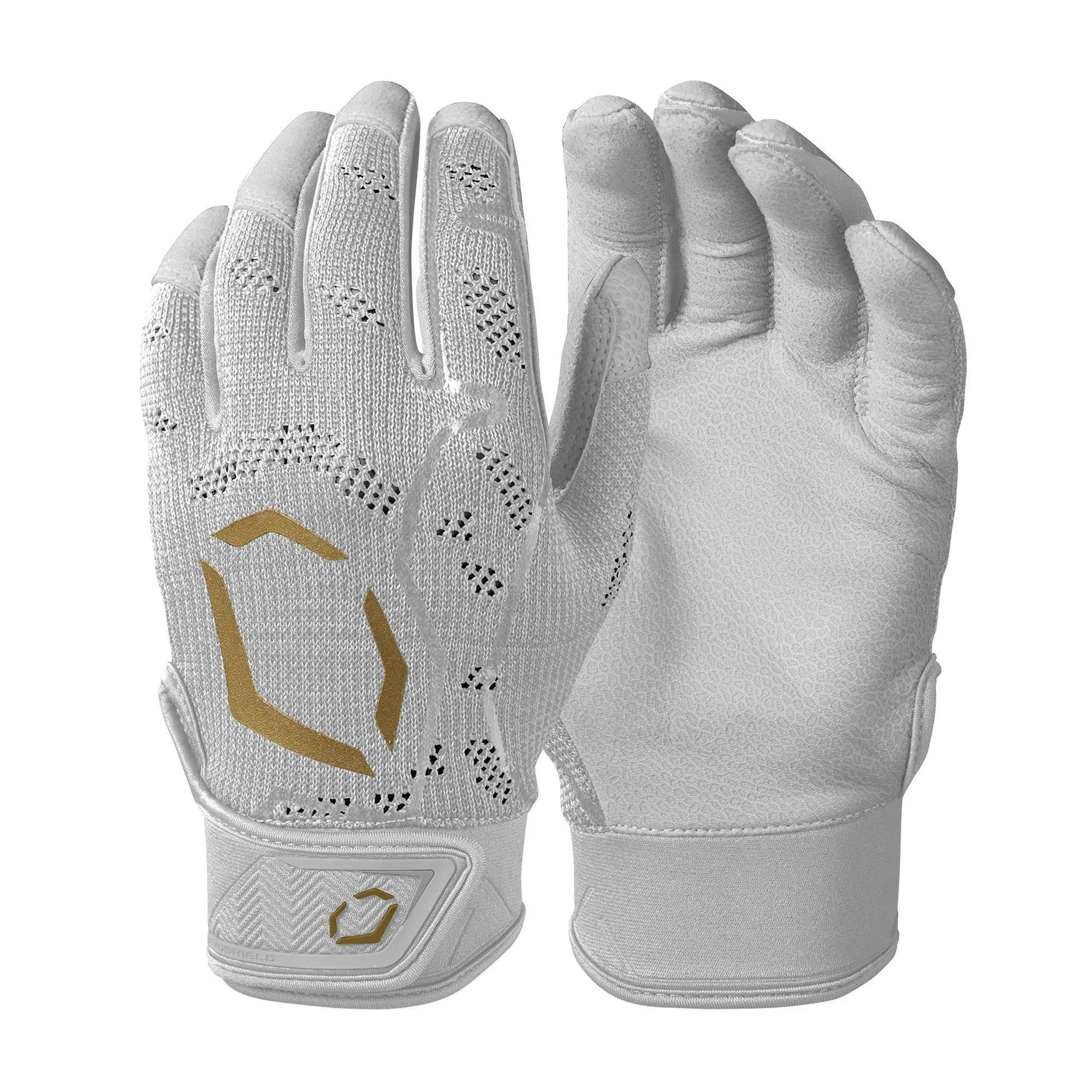 "EvoShield Pro-SRZ WHITE 2XL Men's Baseball Batting Gloves -WB57118052XL"