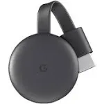 Google Chromecast 3rd Gen.  Media Streamer - Black New &amp; Sealed ESPN Netflix