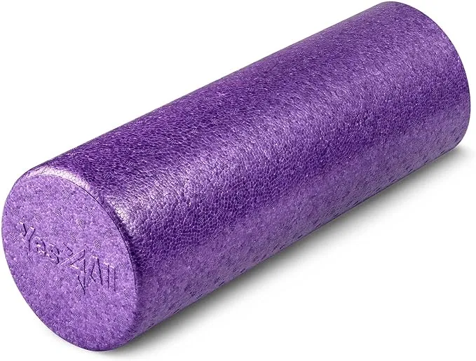 Yes4All High Density Foam Roller for Back, Variety of Sizes & Colors for Yoga, Pilates - Lime - 18 Inches