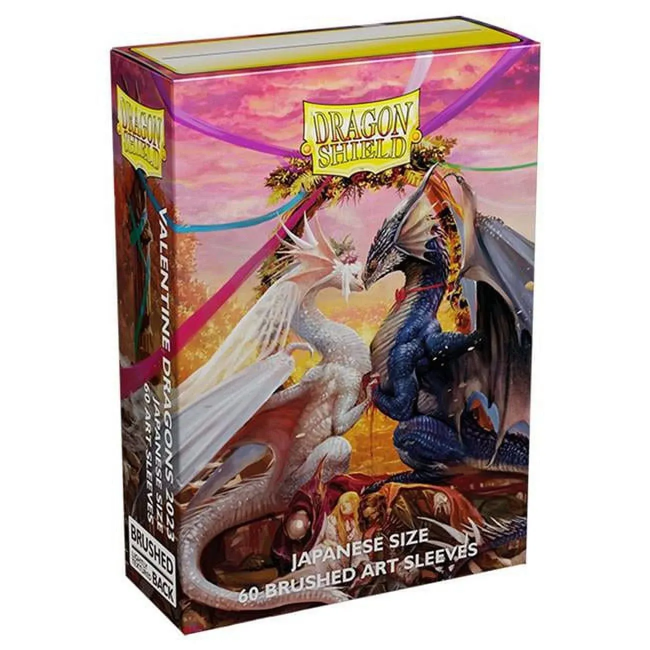 Dragon Shield Sleeves 60ct Japanese Size: Brushed Art - Valentine Dragons 2023