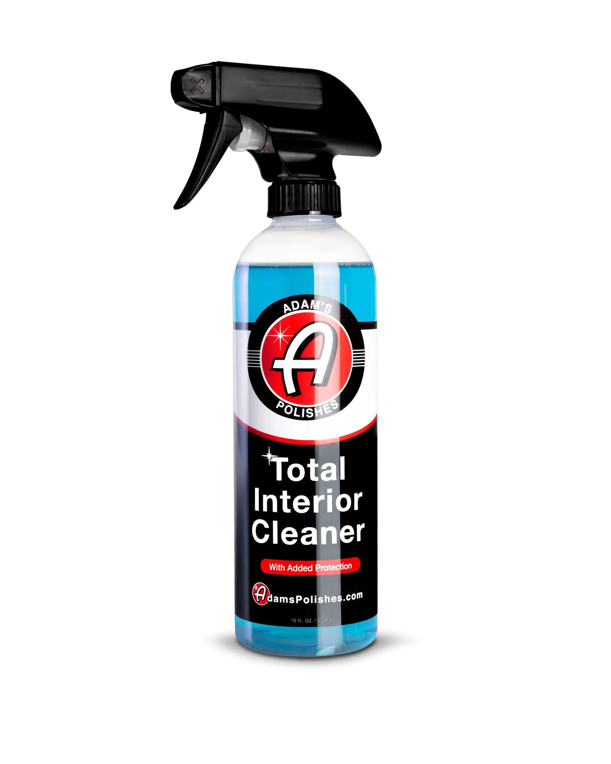 Adam's Polishes Total Interior Cleaner & Protectant (16oz), Quick Detailer & SiO2 Protection, Ceramic Infused UV Protection, Anti-Static, OEM Finish, For Leather, Vinyl, Plastics, Glass & More