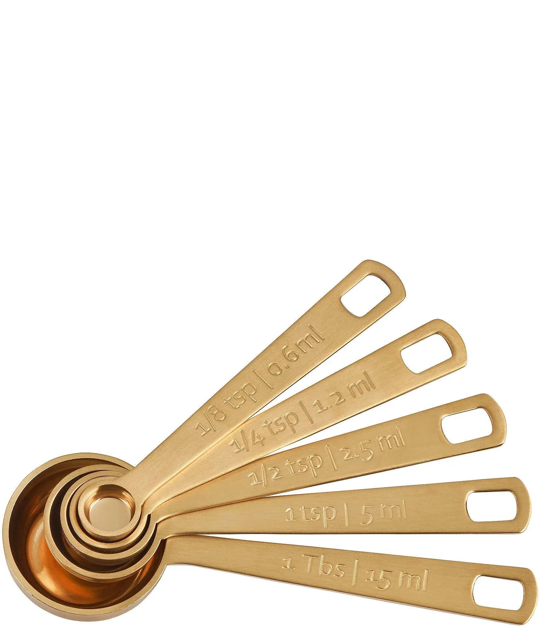 Le Creuset Gold Measuring Spoons Set of 5