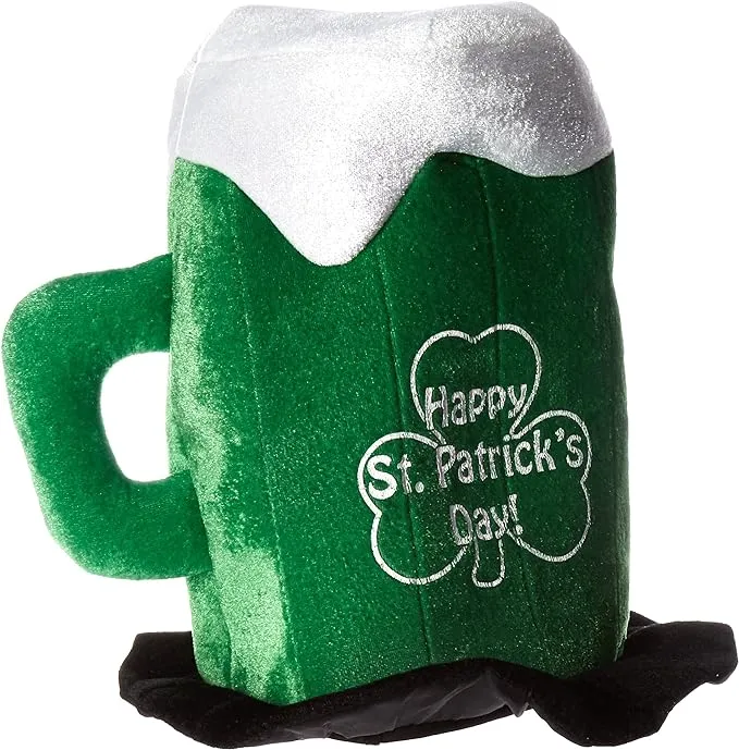 Beistle Plush St Patrick's Day Beer Mug Hat