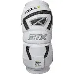 STX Lacrosse Cell V Arm Pads, Pair,White