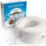 Breathe Easy Face Down Pillow - Premium Adjustable Cradle Providing Superior Comfort. Best for Prone Face-Down Resting, as a Home Massage Headrest, or Contoured Post-Eye Surgery Support.