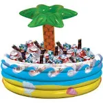 Tropical Palm Tree Inflatable Party Cooler For Beer, Beverages.