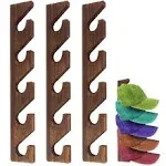 3 Pcs Hat Racks for Baseball Caps Wall Mounted Wooden Hat Rack Wall Vertical ...