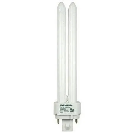 Sylvania 20673 Compact Fluorescent 4 Pin Double Tube 3500K, 26-Watt