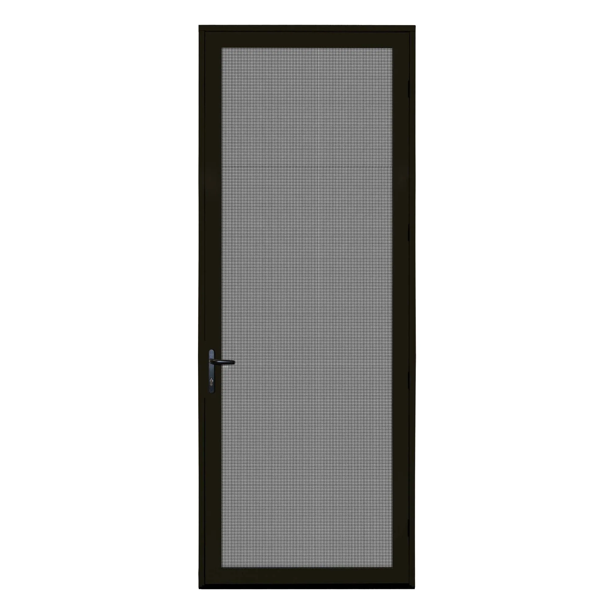 36 in. x 96 in. Desert Sand Surface Mount Left-Hand Ultimate Security Screen Door with Meshtec Screen