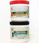 PC Products PC-Masonry Epoxy Adhesive Paste, Two-Part Repair, 32oz in Two Jars, Gray 73209