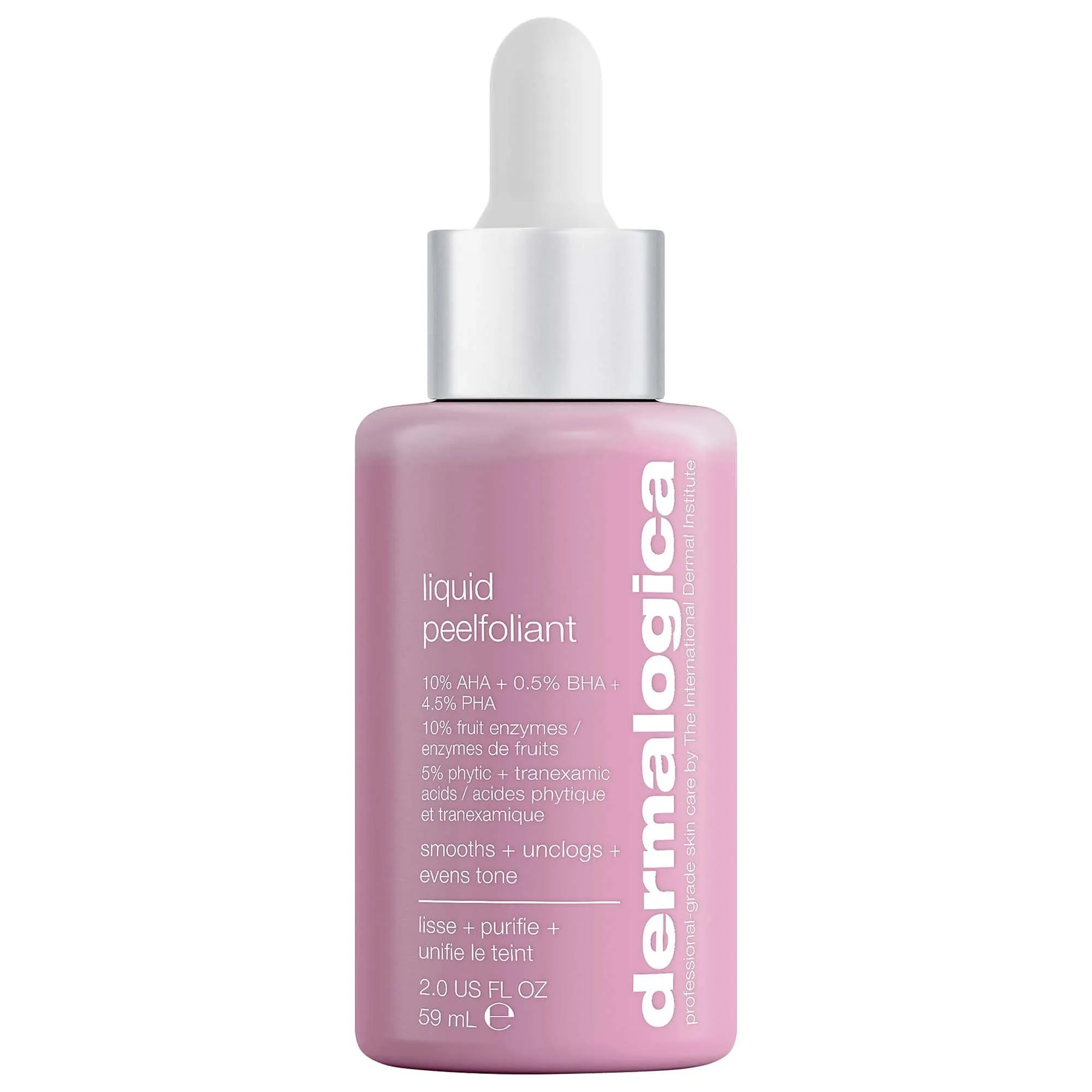 Dermalogica Liquid Peelfoliant with Glycolic Acid, Face Exfoliator Peel with AHA BHA PHA, Smooths Fine Lines and Wrinkles, Unclogs Pores, and Improve Skin Tone - 2 fl oz