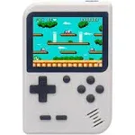 Retro Game Machine Handheld Game Console with 400 Classical FC Game Console Support for Connecting TV Presents Birthday for Kids and Adult (YJ-White)