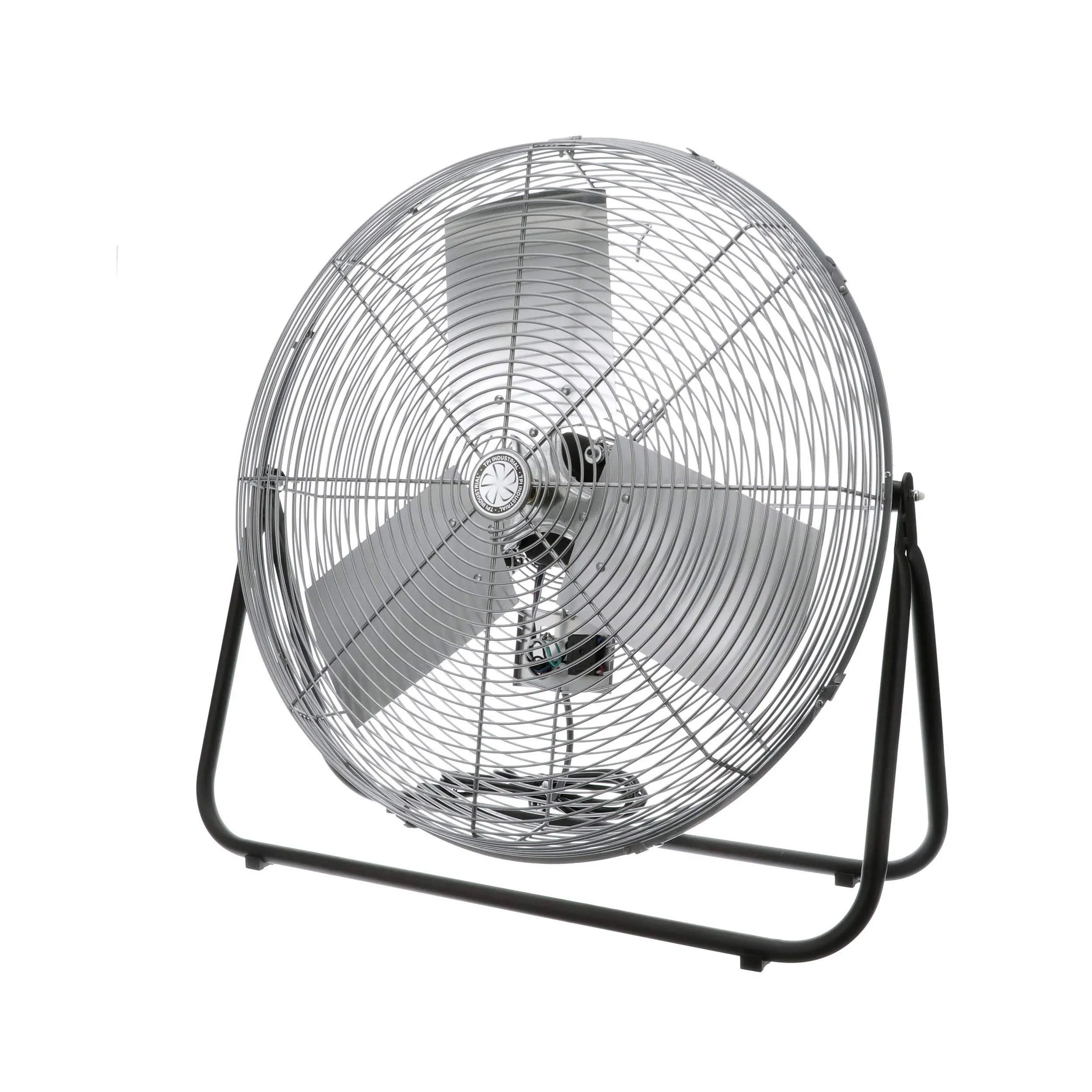 TPI Corporation F24-TE 24” Heavy Duty Floor Fan — 3 Speed Industrial Workstation Shop Fan — Commercial Grade Air Circulation Fan — 120v Single Phase