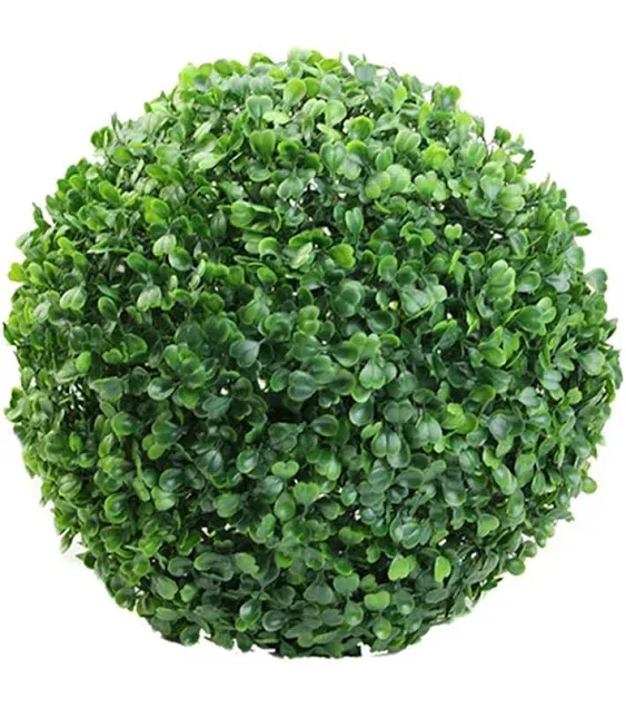 Artificial Plant Topiary Ball,18 Inch/48cm Dia Faux Boxwood Balls,Hanging Faux Plants Balls,Garden Spheres Decorative,Artificial Plant Ball for Indoor Outdoor,Green Plant Ball,Wedding Decor