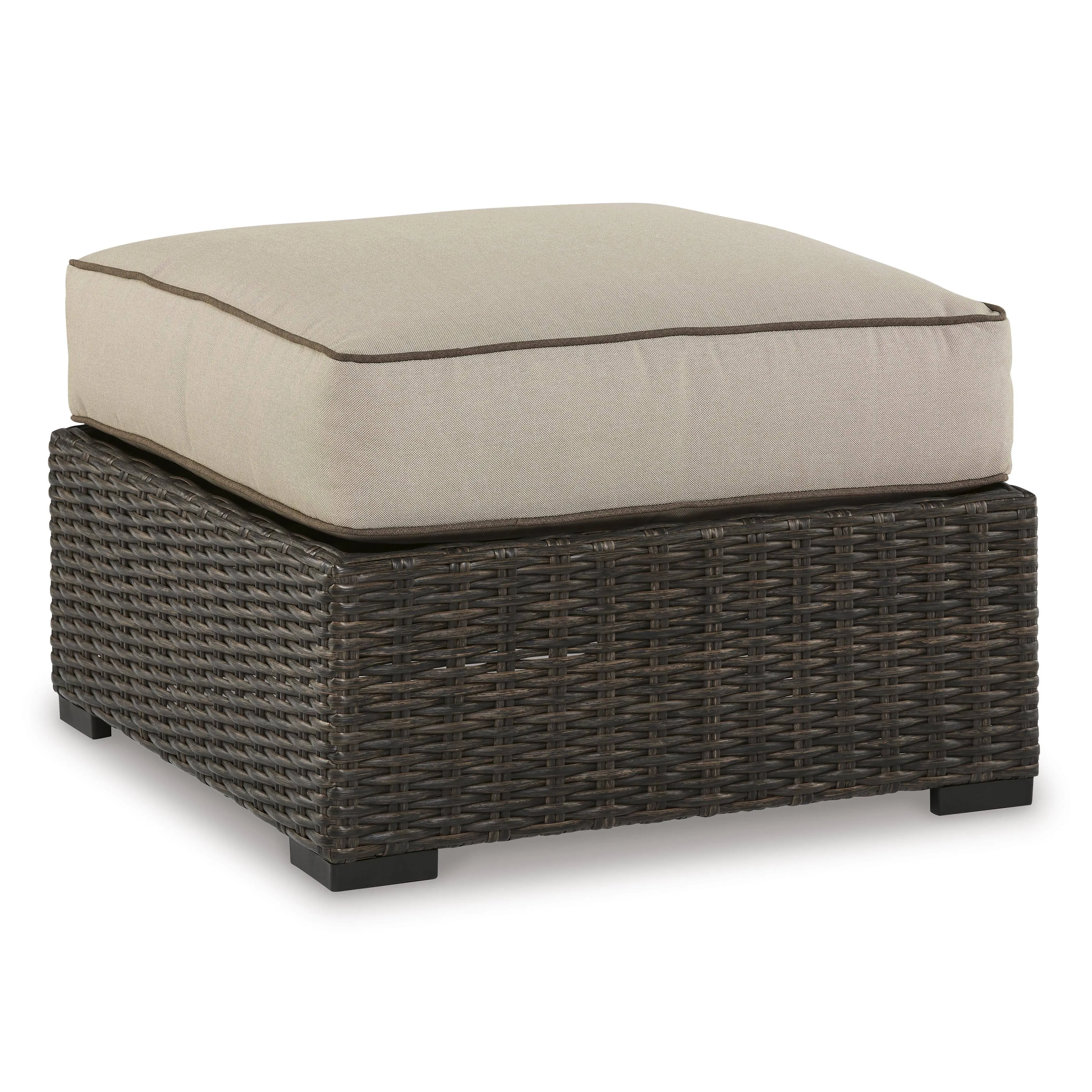 Ashley Coastline Bay Outdoor Ottoman with Cushion