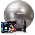 DYNAPRO Exercise Ball – Extra Thick Eco-Friendly & Anti-Burst Material Supports over 2200lbs, Stability Ball for Home, Yoga, Gym Ball, Birthing Ball, Physio Ball, Swiss Ball, Physical Therapy or Pregnancy