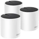 TP-Link Deco AX3000 WiFi 6 Mesh System(Deco X55) - Covers up to 6500 Sq.Ft. , Replaces Wireless Router and Extender, 3 Gigabit ports per unit, supports Ethernet Backhaul (3-pack)