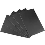 Storystore Foam Sheets Self Adhesive Closed Cell Foam Neoprene Rubber Sheets Insulation Anti Vibration Foam Rubber Pads with Adhesive, Black (12" x 8" x 3/4", 4)