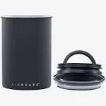 IRON BEAN Coffee Airscape Canister NORI Design Stainless Steel MATTE BLACK 16OZ.